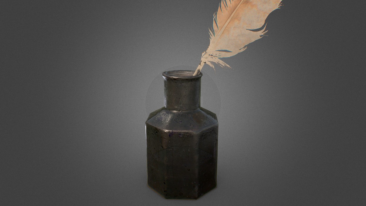 Media 1 for listing Ink Bottle with Quill