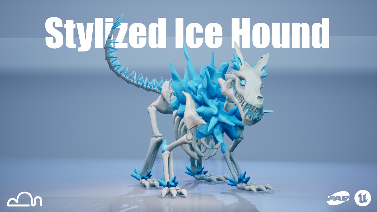 Media 1 for listing Stylized Ice Hound