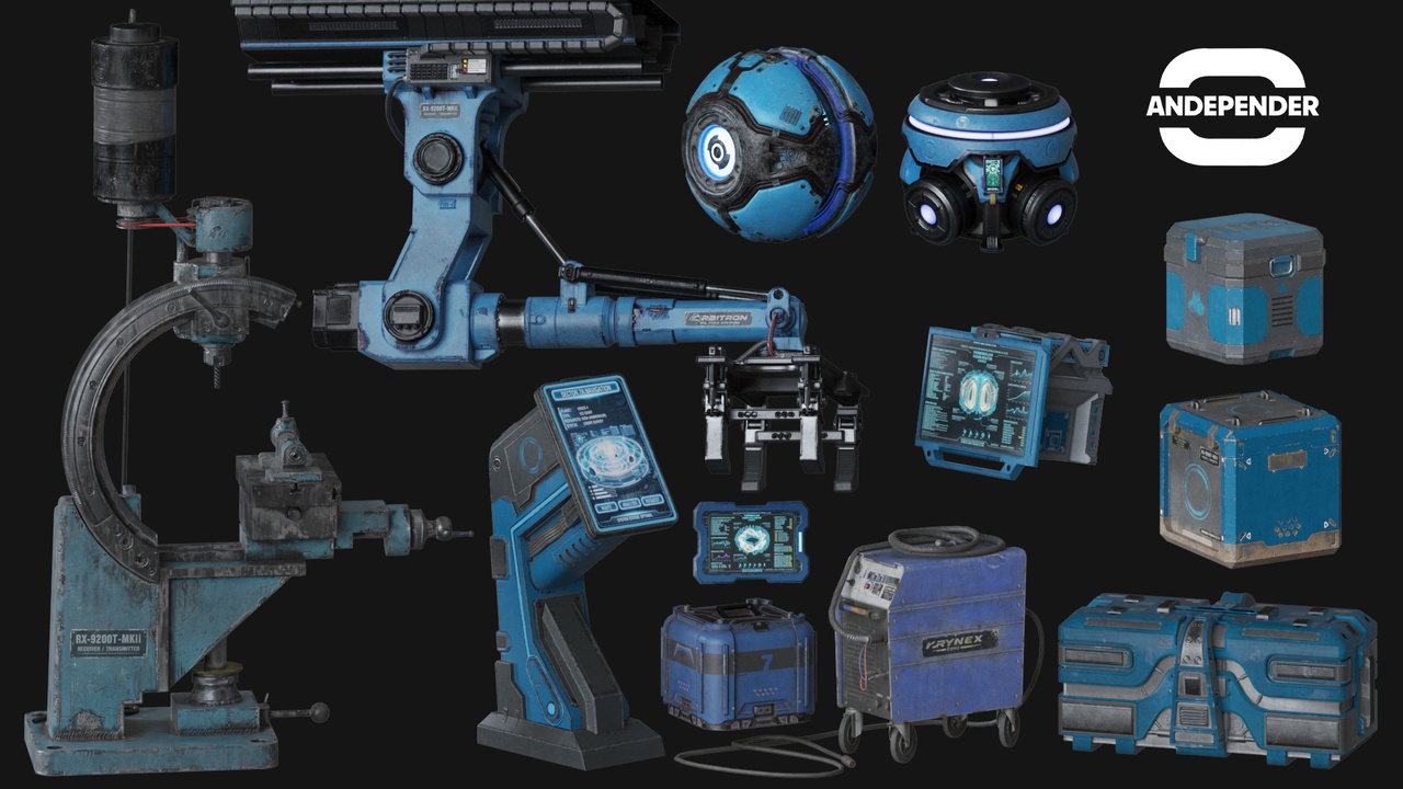 Space Pack Sc-Fi Low Poly | Fab