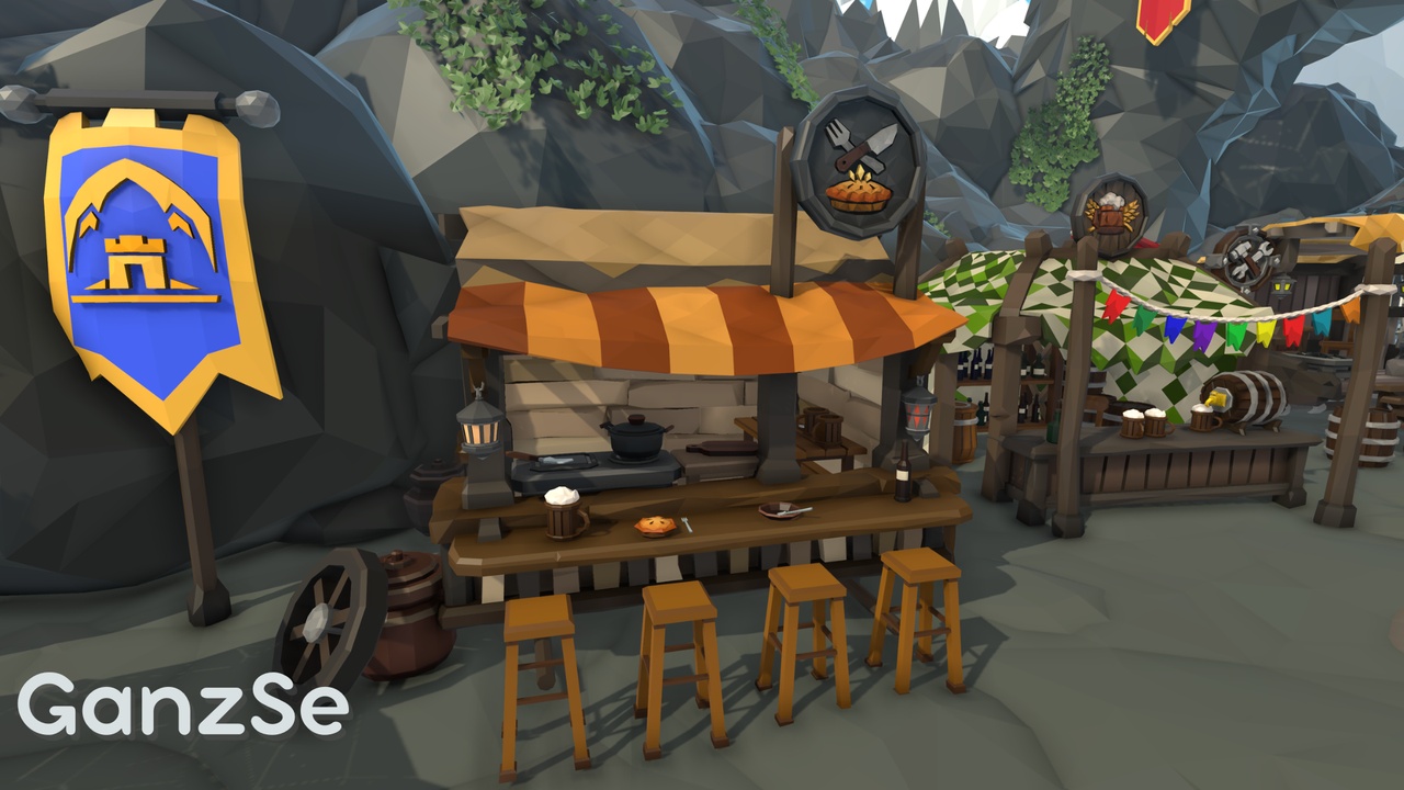 Media 1 for listing GanzSe Mountain Trade Pass - Stylized Low Poly Environment