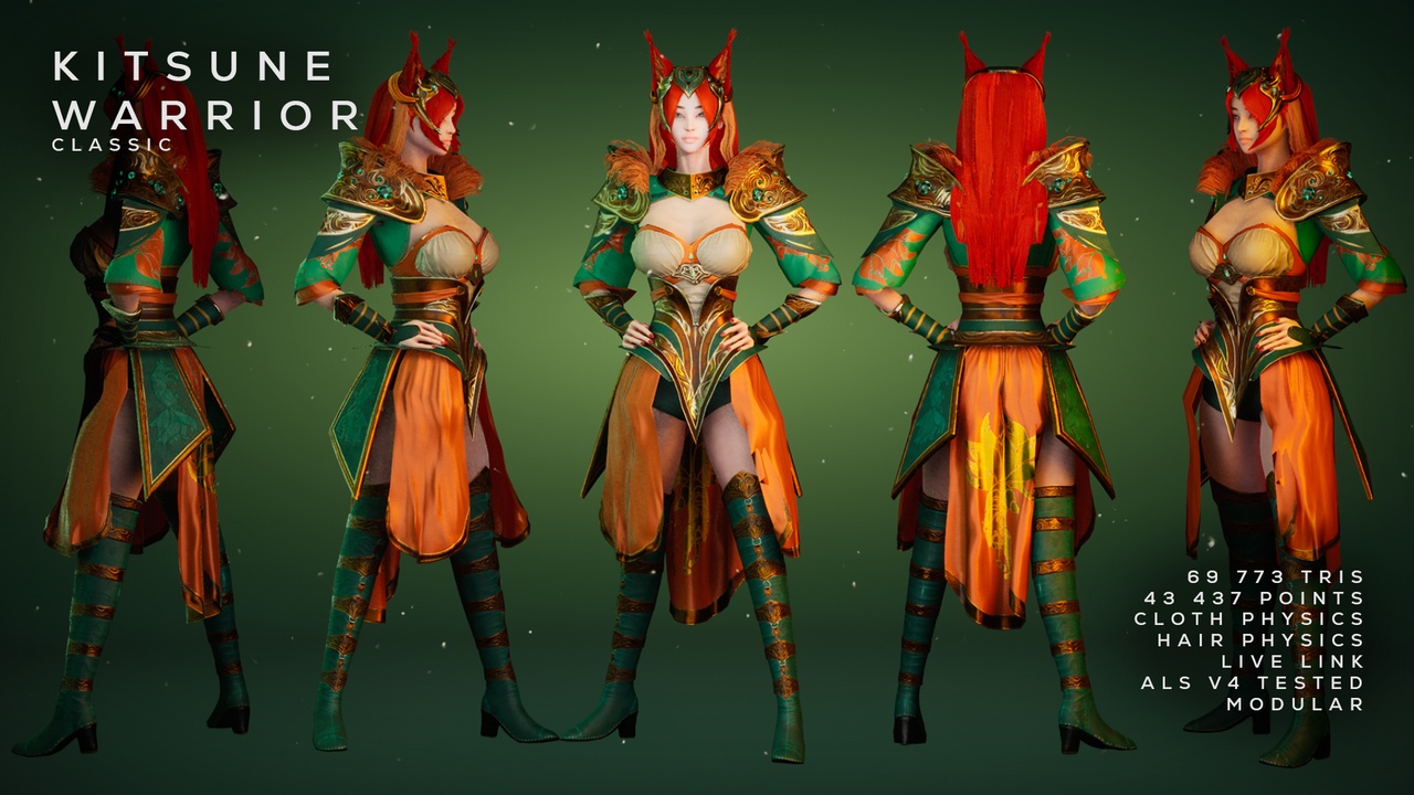 Media 1 for listing Kitsune Warrior