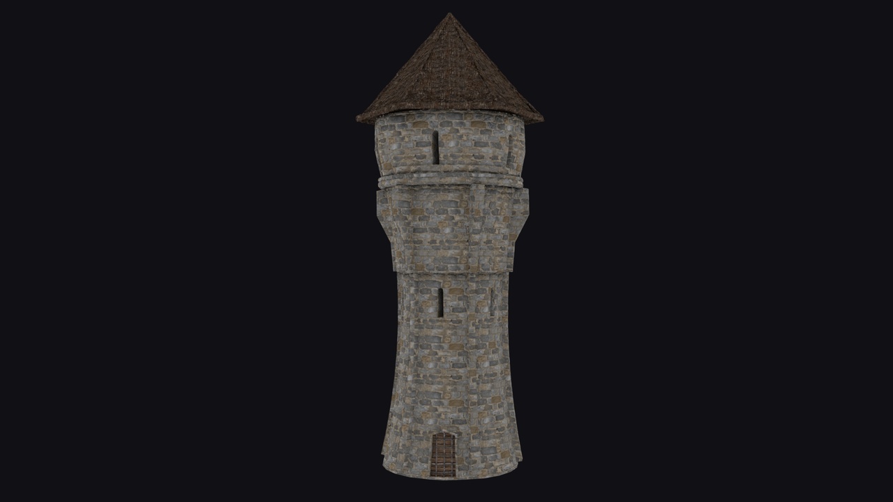 Media 1 for listing Medieval Watch Tower – Stone (2K PBR)
