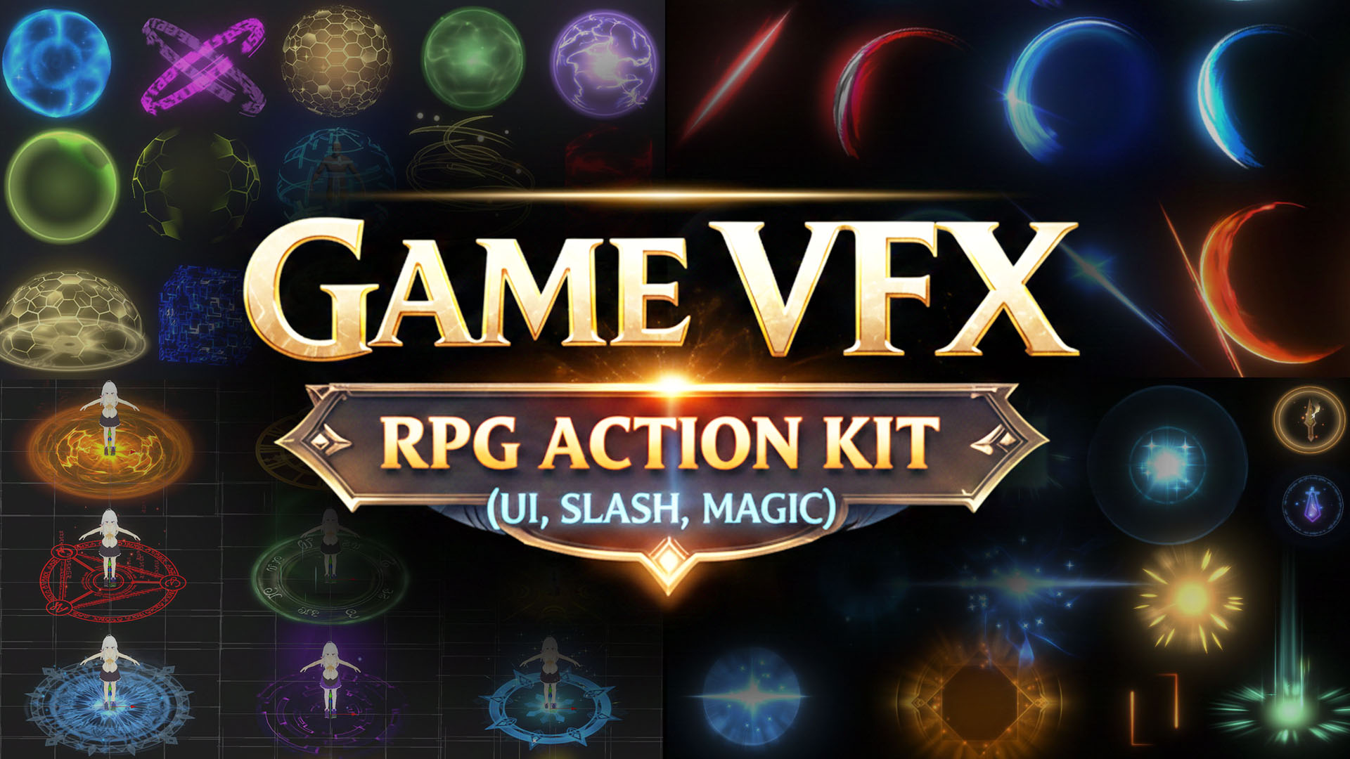 GAME VFX - RPG Action Kit (UI, Slash, Magic) | Fab