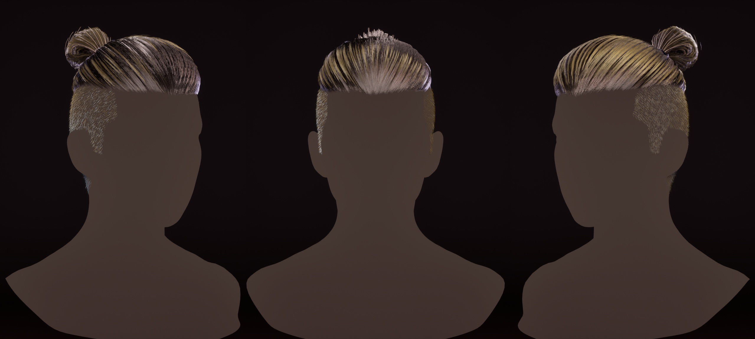 Media 1 for listing Metahuman mesh hair03(lod0-lod2)