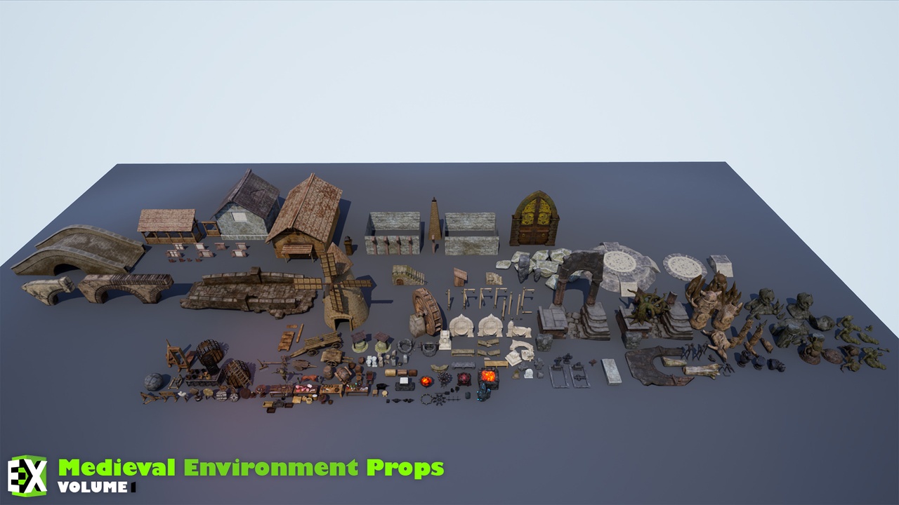 Media 1 for listing RTS Medieval Environment Props