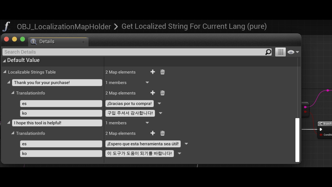 Media 1 for listing Localization Simplified - Quick Minimalist Text Localizer