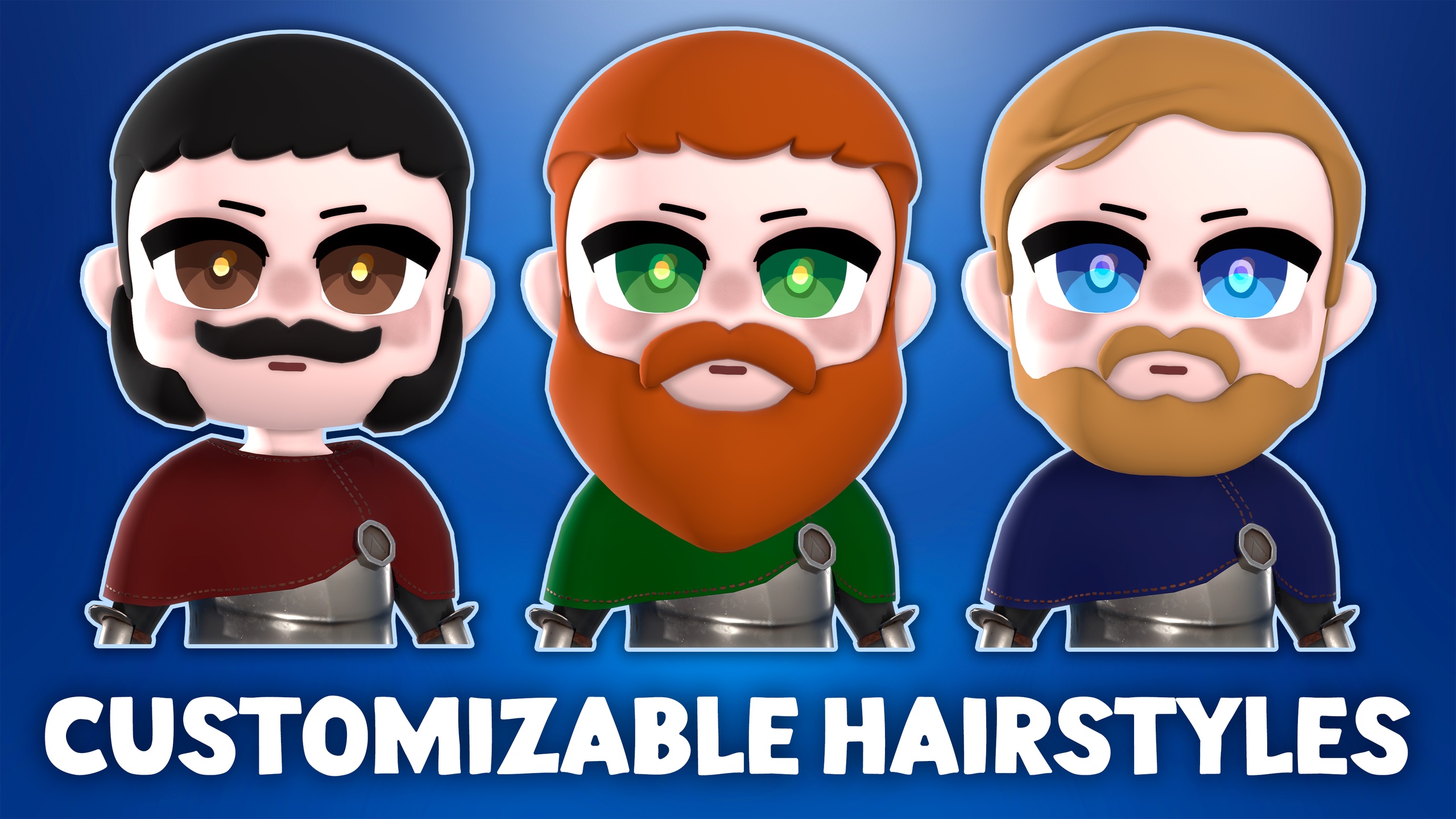 Media 1 for listing Stylized Warriors - Modular Low-Poly 3D Characters