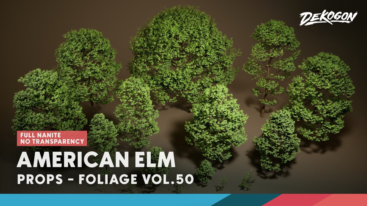 Media 1 for listing Foliage VOL.50- American Elm (No Transparency Nanite)