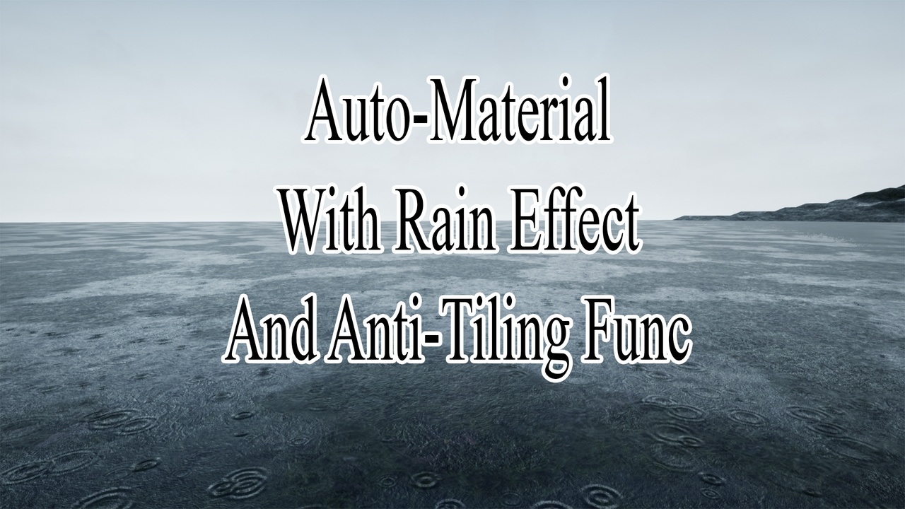 Media 1 for listing Auto-Material with Rain Effect and Anti-Tiling Function