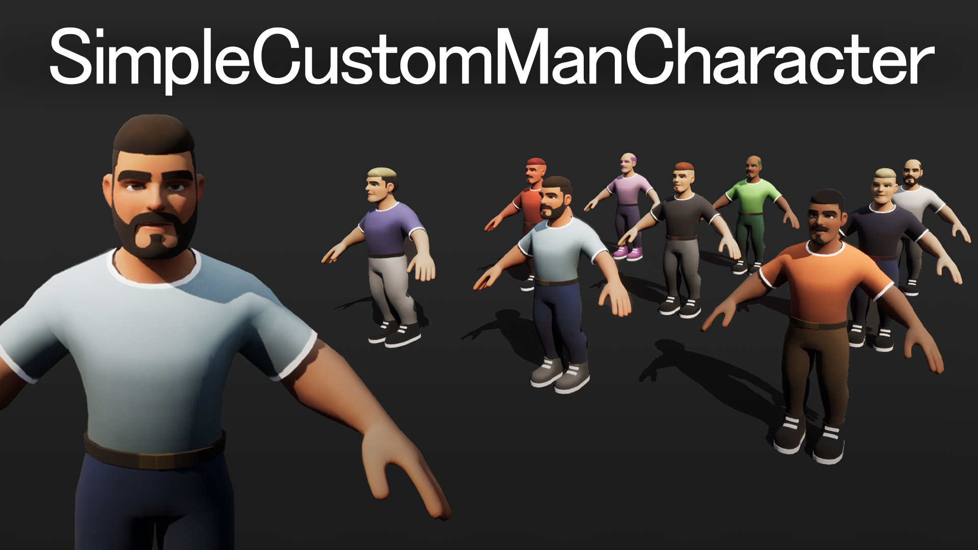 Simple Character Customisation SimpleCustomManCharacter | Fab