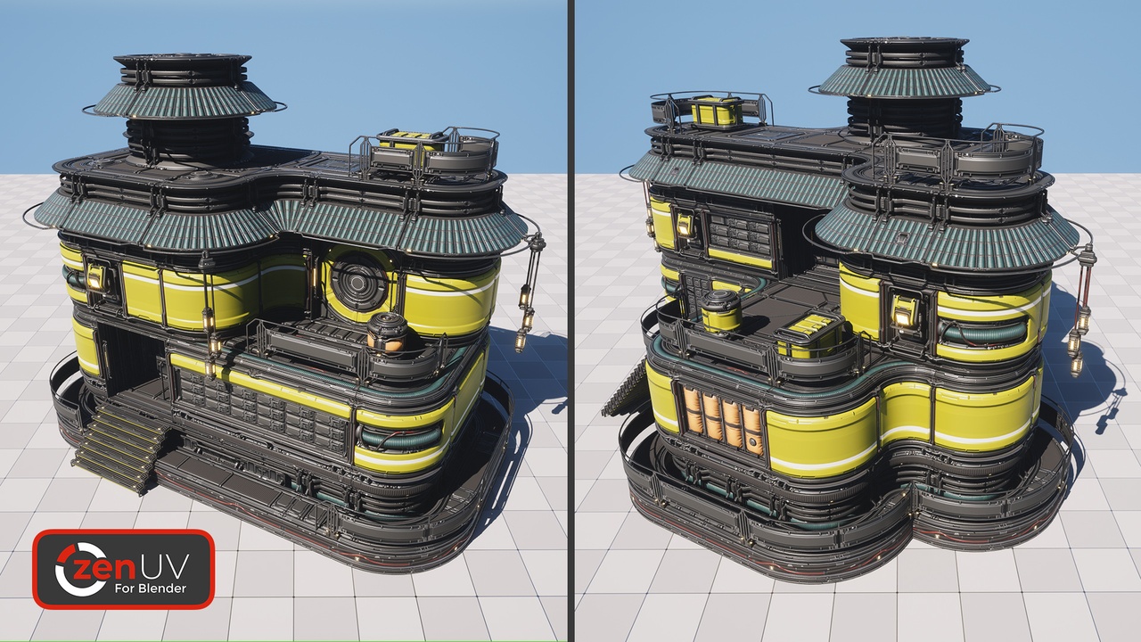 Media 1 for listing ZenUV - Modular Sci-Fi  Kit