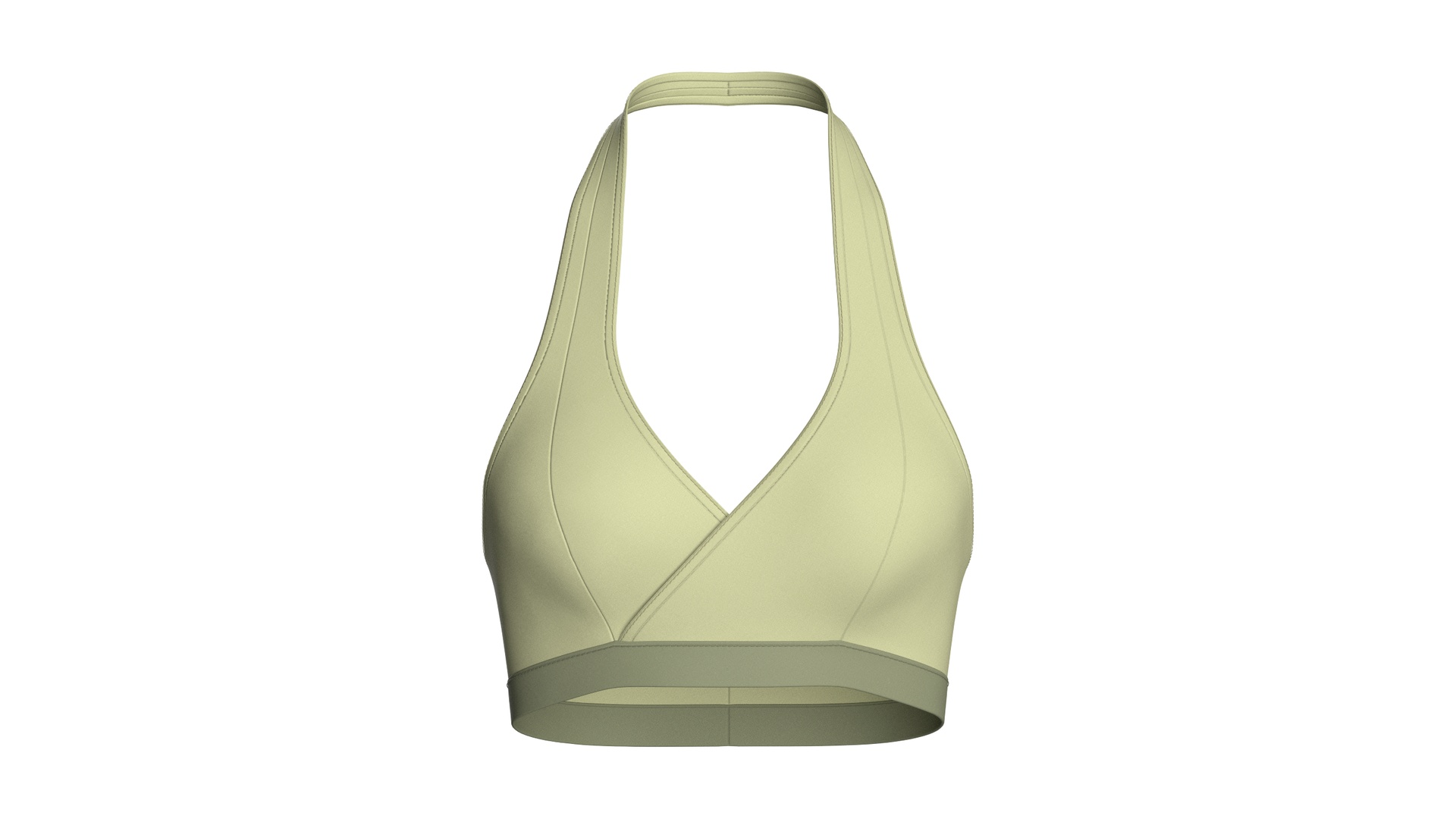 Media 1 for listing Girls Wrap - Front Halter Sports Bralette | High Poly
