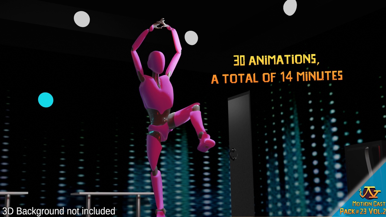 Media 1 for listing Dance Fitness animations (Motion Cast#23 Vol.2)