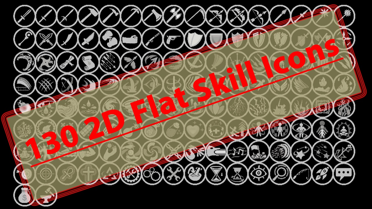 Media 1 for listing Simple 2D Flat Skill Icon
