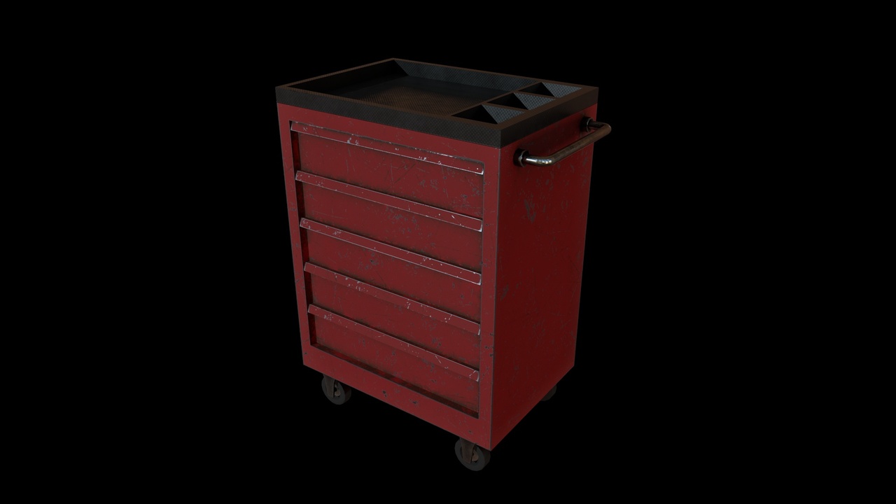 Media 1 for listing Industrial Tool Cabinet 3D Model
