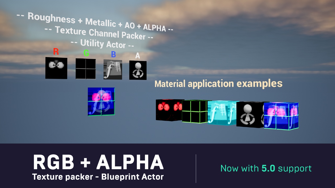 Media 1 for listing RGBA Texture Channel Packer