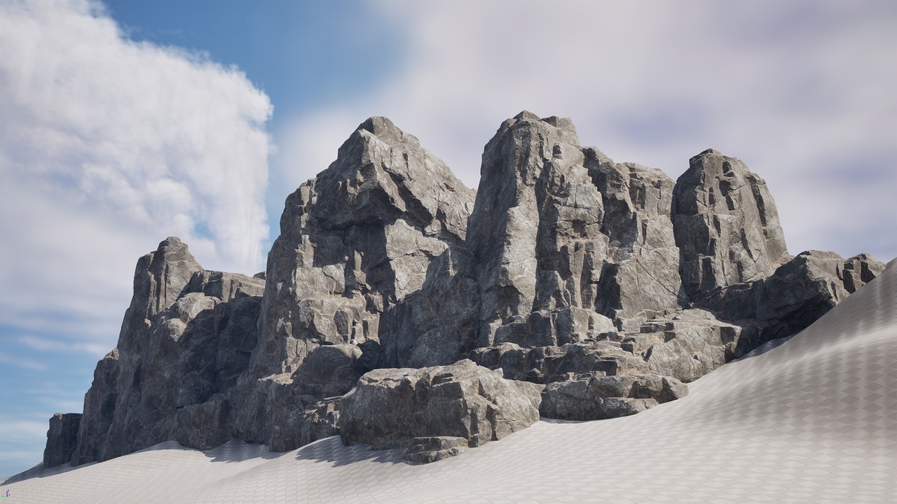 商品 Realistic Rock Set 01(Nanite and Low Poly) 的媒体 1