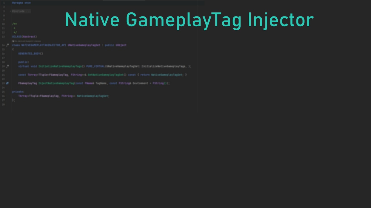 Media 1 for listing Native GameplayTag Injector