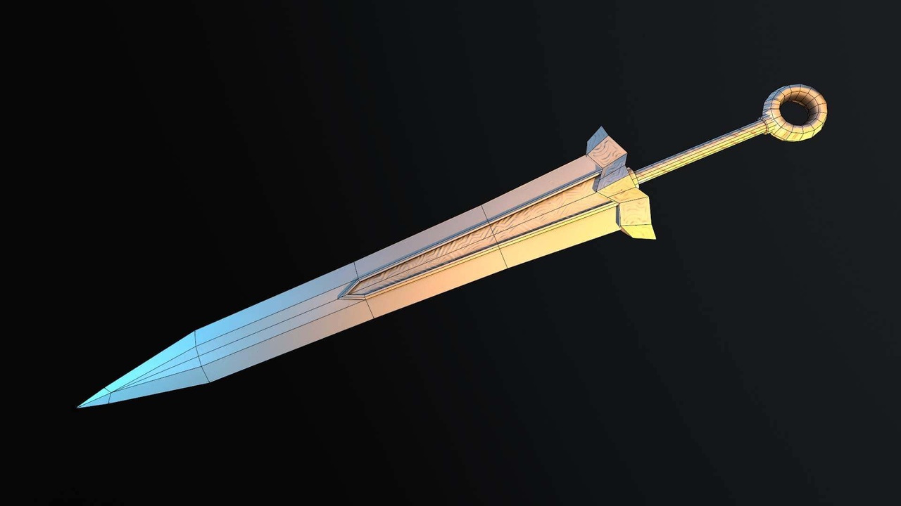 Media 1 for listing Fantasy Greatsword - Low Poly PBR 3D Model