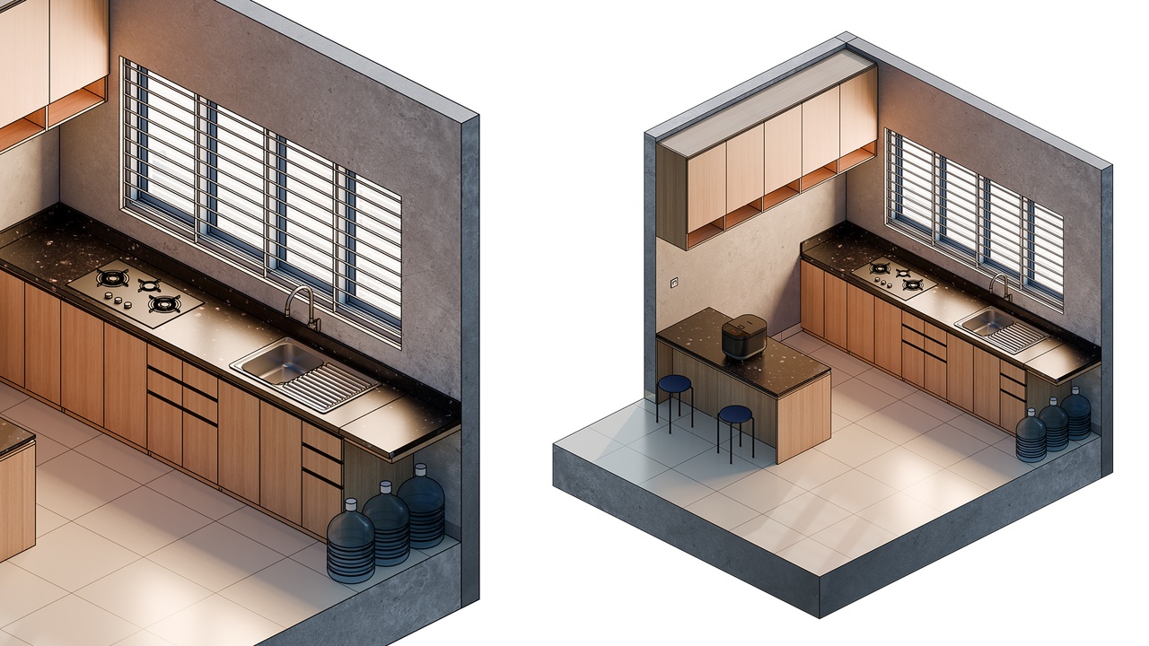 Media 1 for listing Isometric Kitchen
