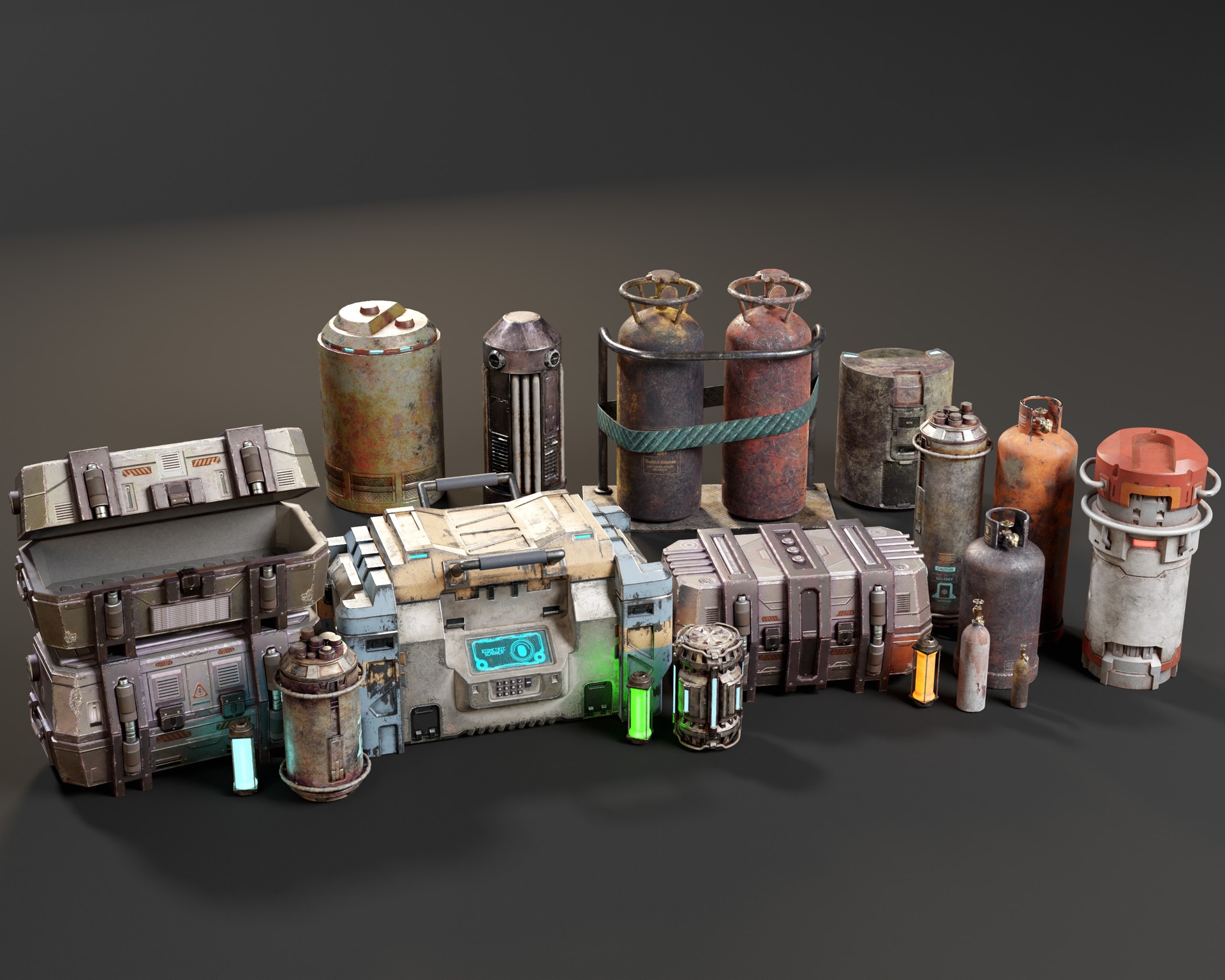 Sci-Fi Crates and Canisters Pack | Fab