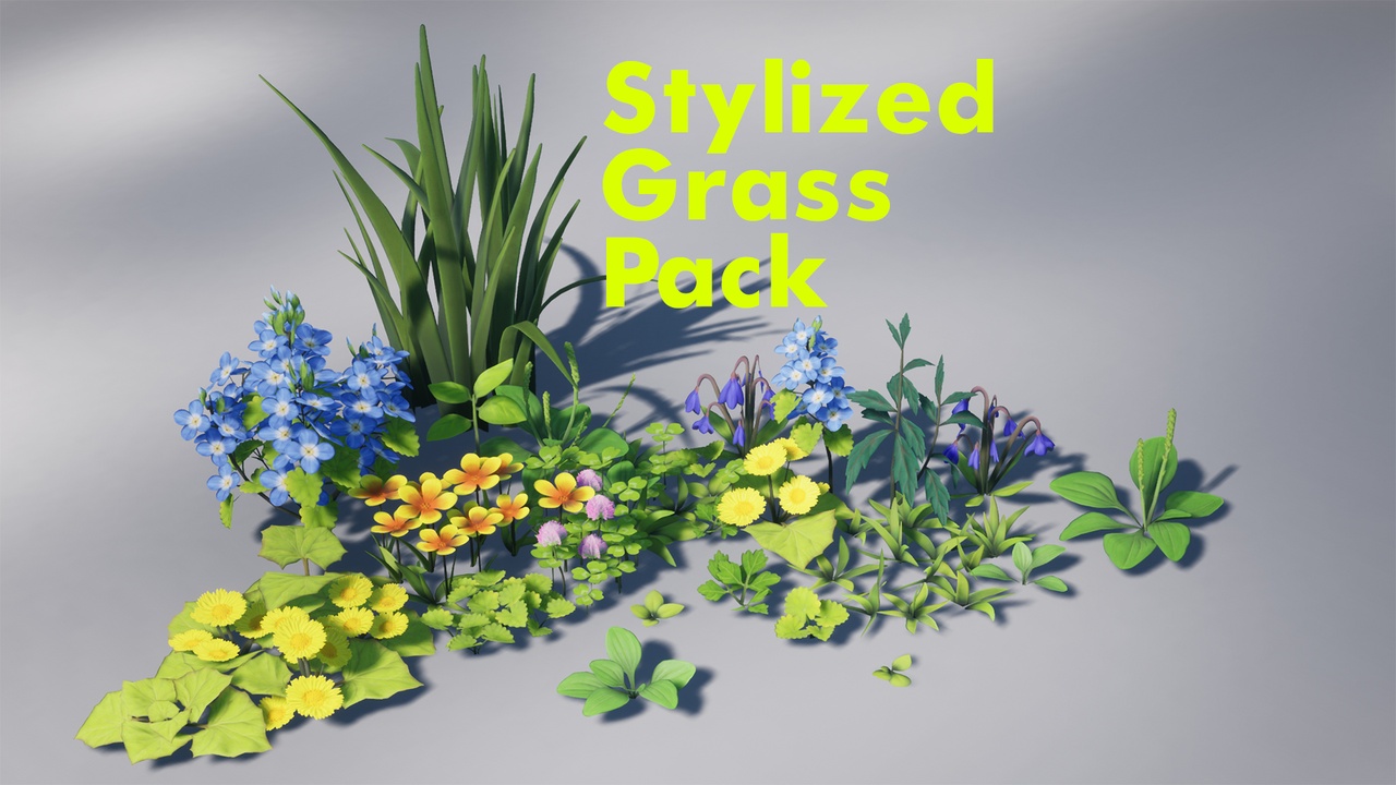 Media 1 for listing Stylized Grass Pack