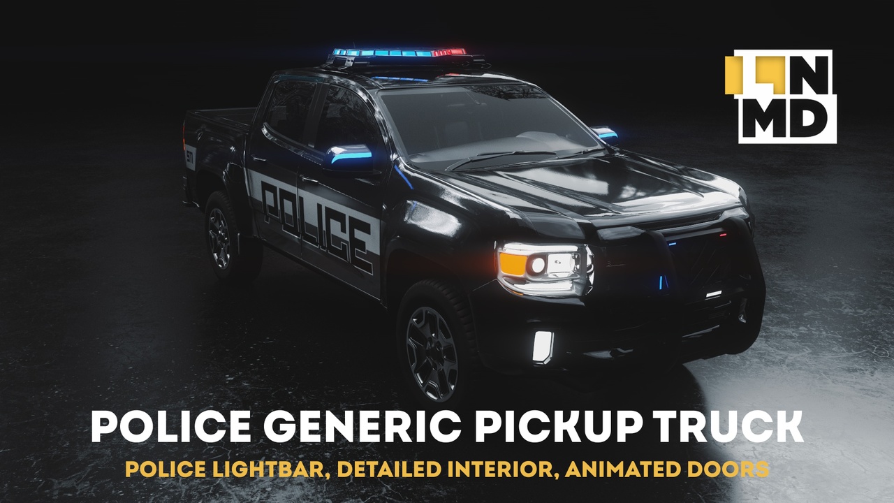 Media 1 for listing POLICE GENERIC MODERN AMERICAN PICKUP TRUCK