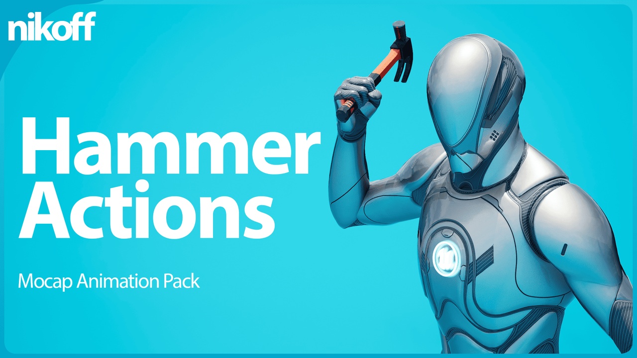 Media 1 for listing Hammer Actions - Mocap Animation Pack