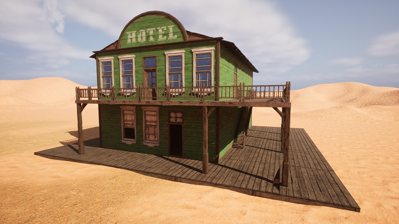 Media 1 for listing Wild West 3D Assets Pack: Hotel