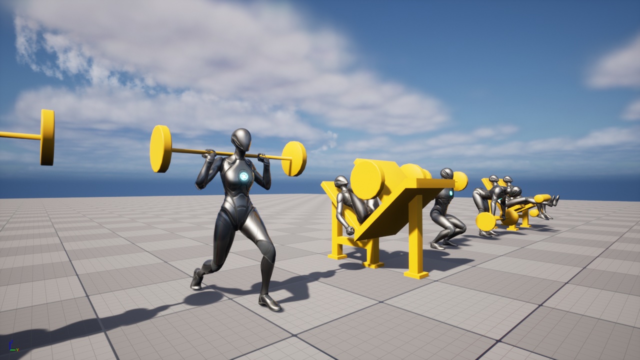 Media 1 for listing Gym Animation Pack - Legs