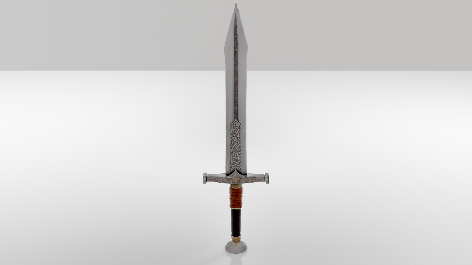 Medieval Fantasy Sword with Ornate Hilt – 3D Model for Rendering and ...