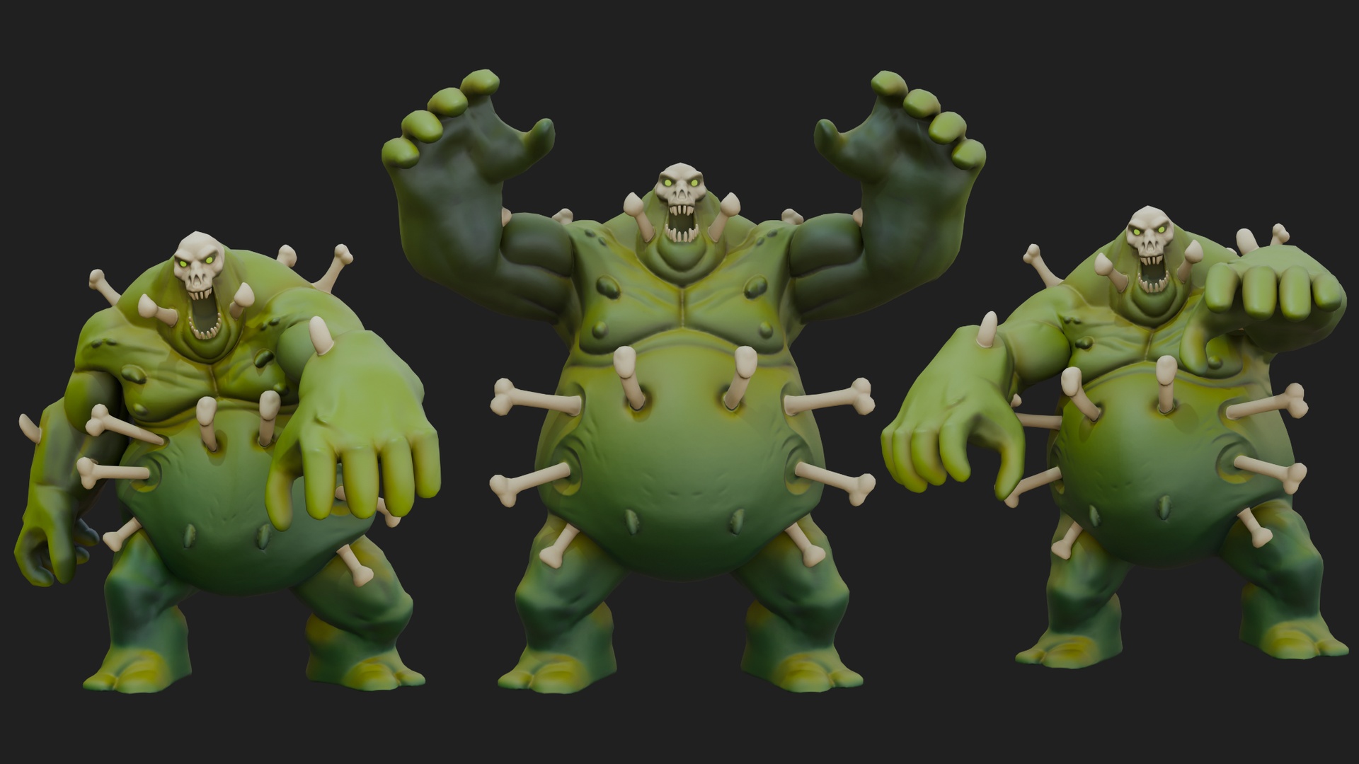 Media 1 for listing Stylized Zombie Boss