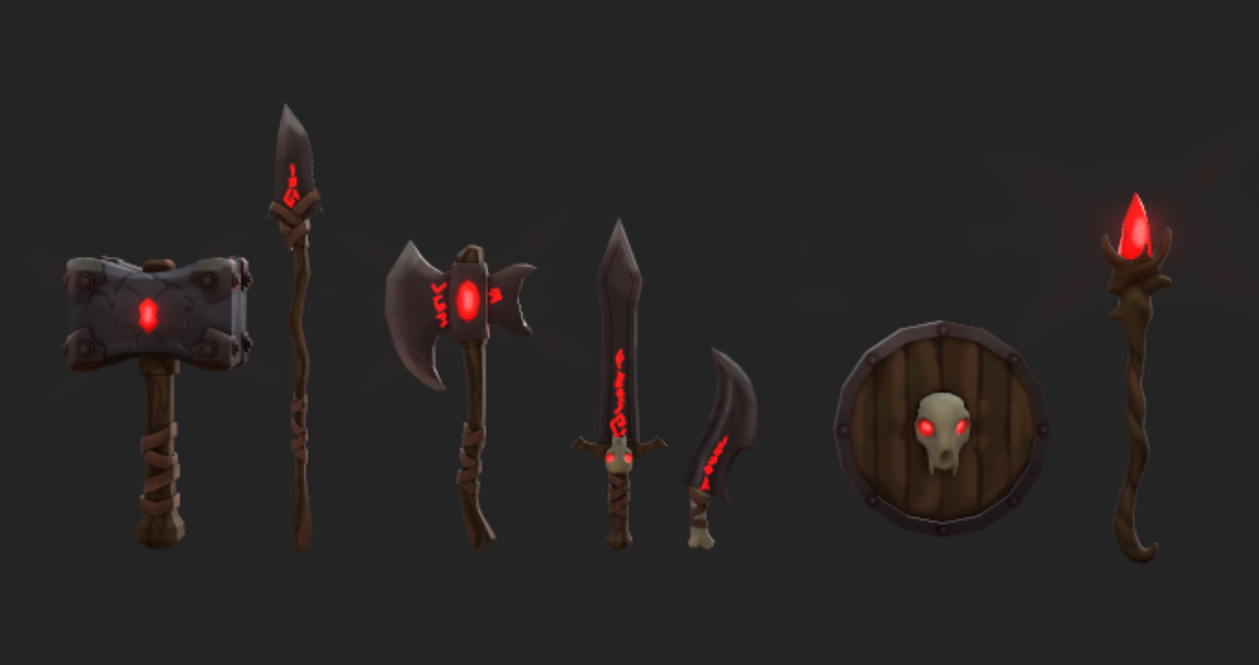 Media 1 for listing Beastman Weapons Set – Fantasy Weapon Collection