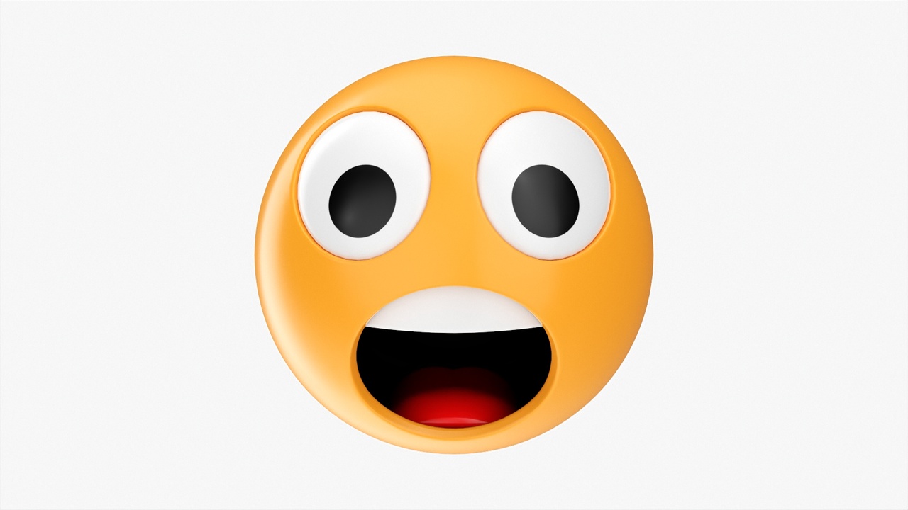 出品Emoji 026 Astonished with big eyesのメディア1