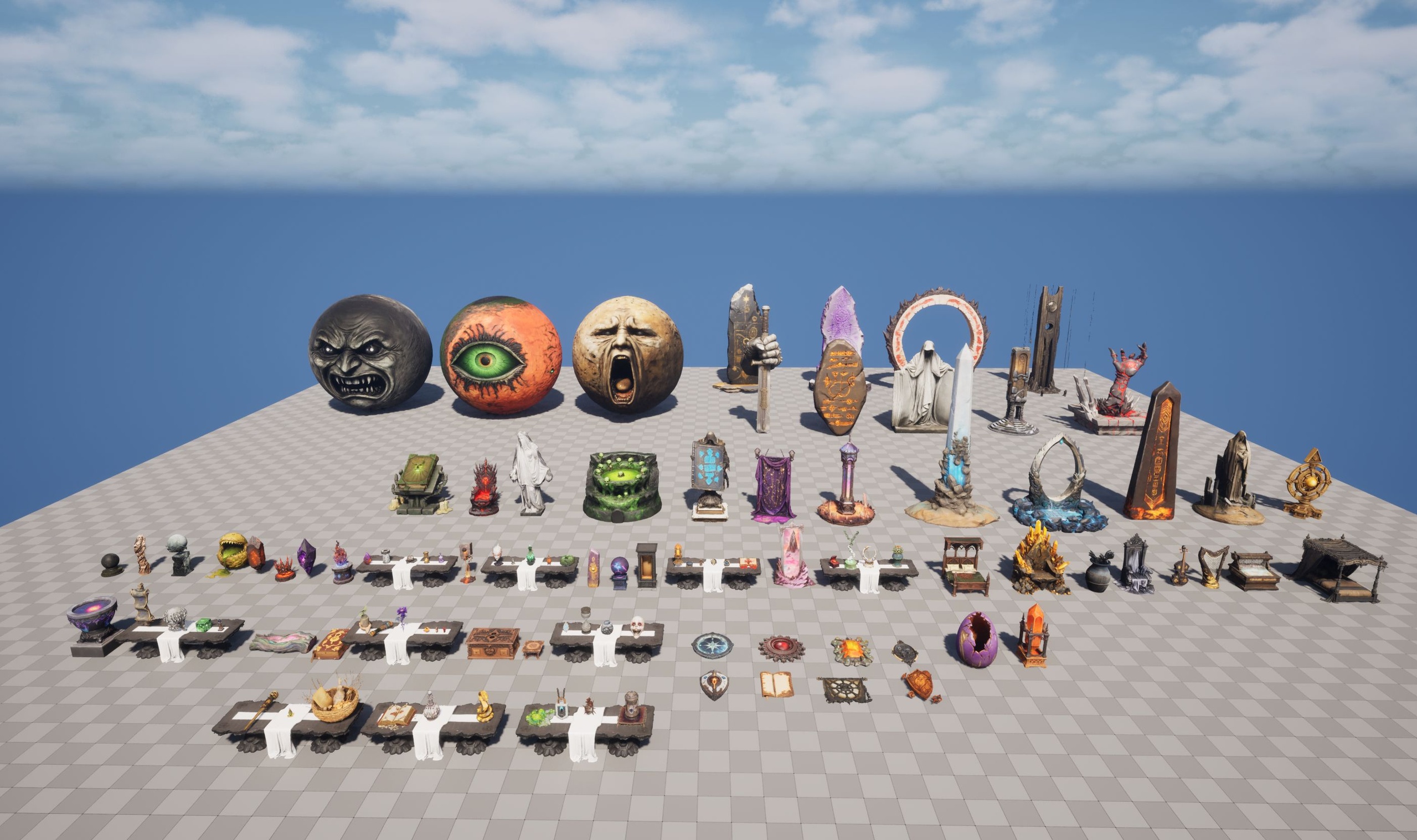 Media 1 for listing Dark Fantasy Props Bundle (100+ Artefacts & Oddities)