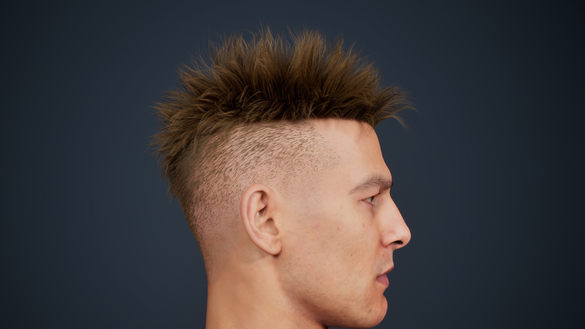 Media 1 for listing Messy Undercut – MetaHuman Groom Asset