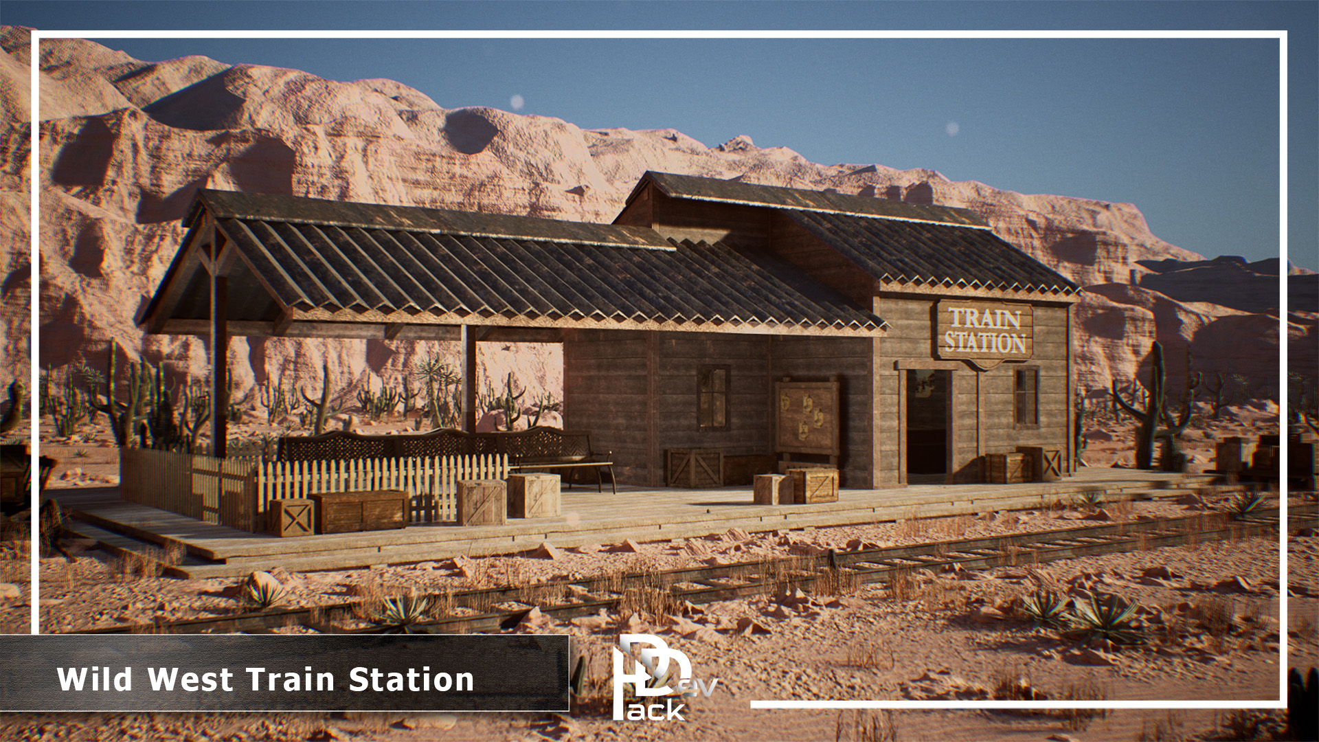 Wild West Train Station / 68 Assets | Fab