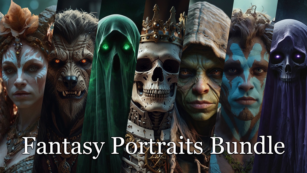 Media 1 for listing Fantasy Portraits Bundle