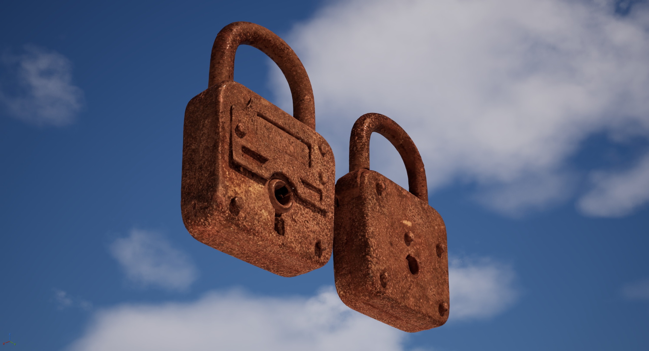 Media 1 for listing Rusty padlock 02