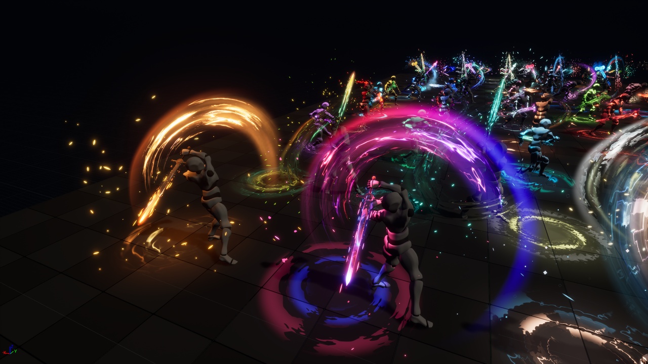 Медиа 1 для объявления Melee Weapon Aura & Trails VFX – Stylized Anime/Cartoon Combat Effects Pack