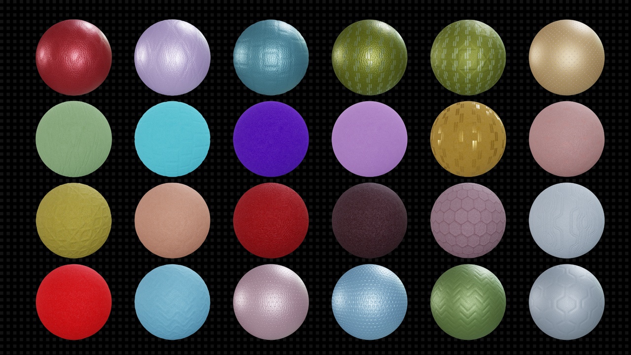 Media 1 for listing 64 leather PBR materials V2