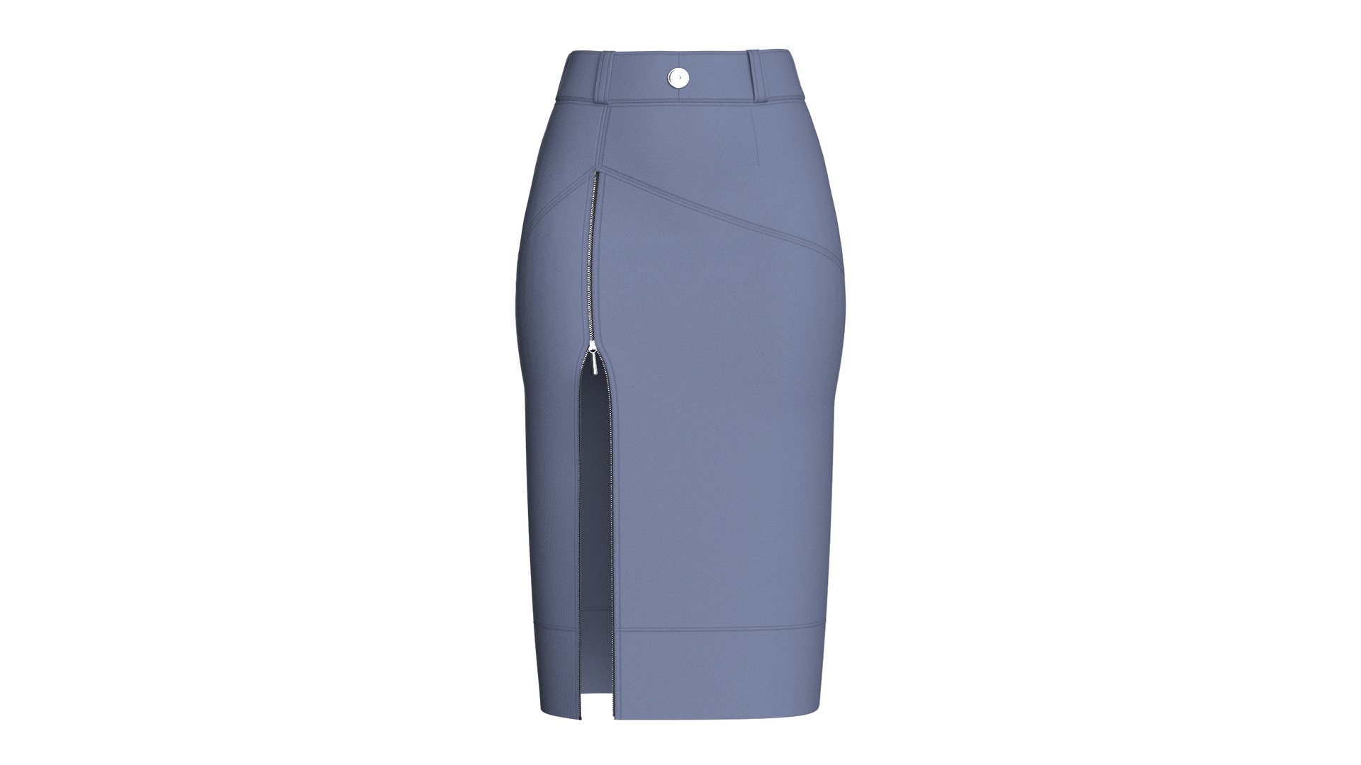 Media 1 for listing Girls Zippered Slit Pencil Skirt | High Poly