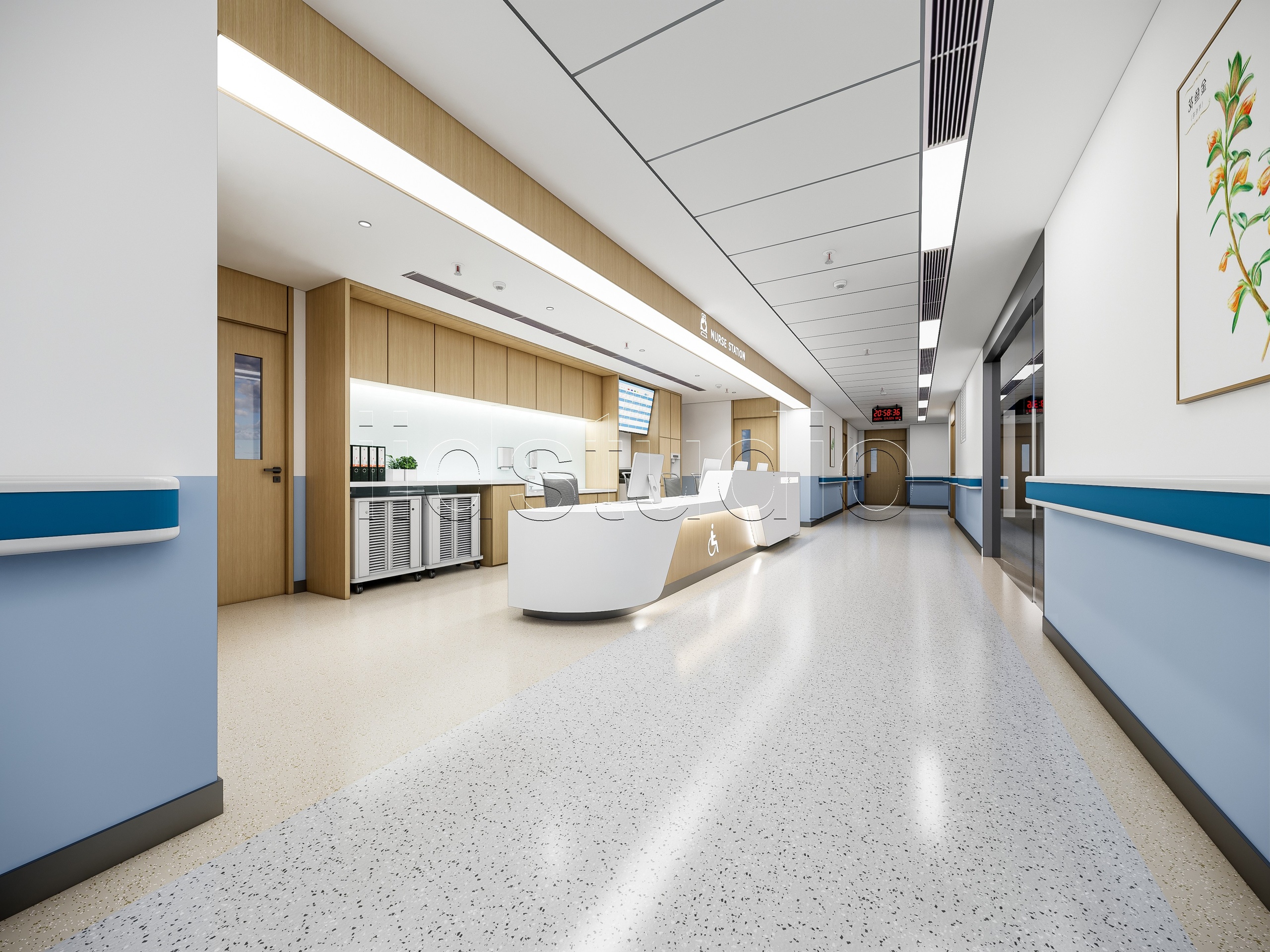 Media 1 for listing Modern Hospital lobby Interior Scene 3