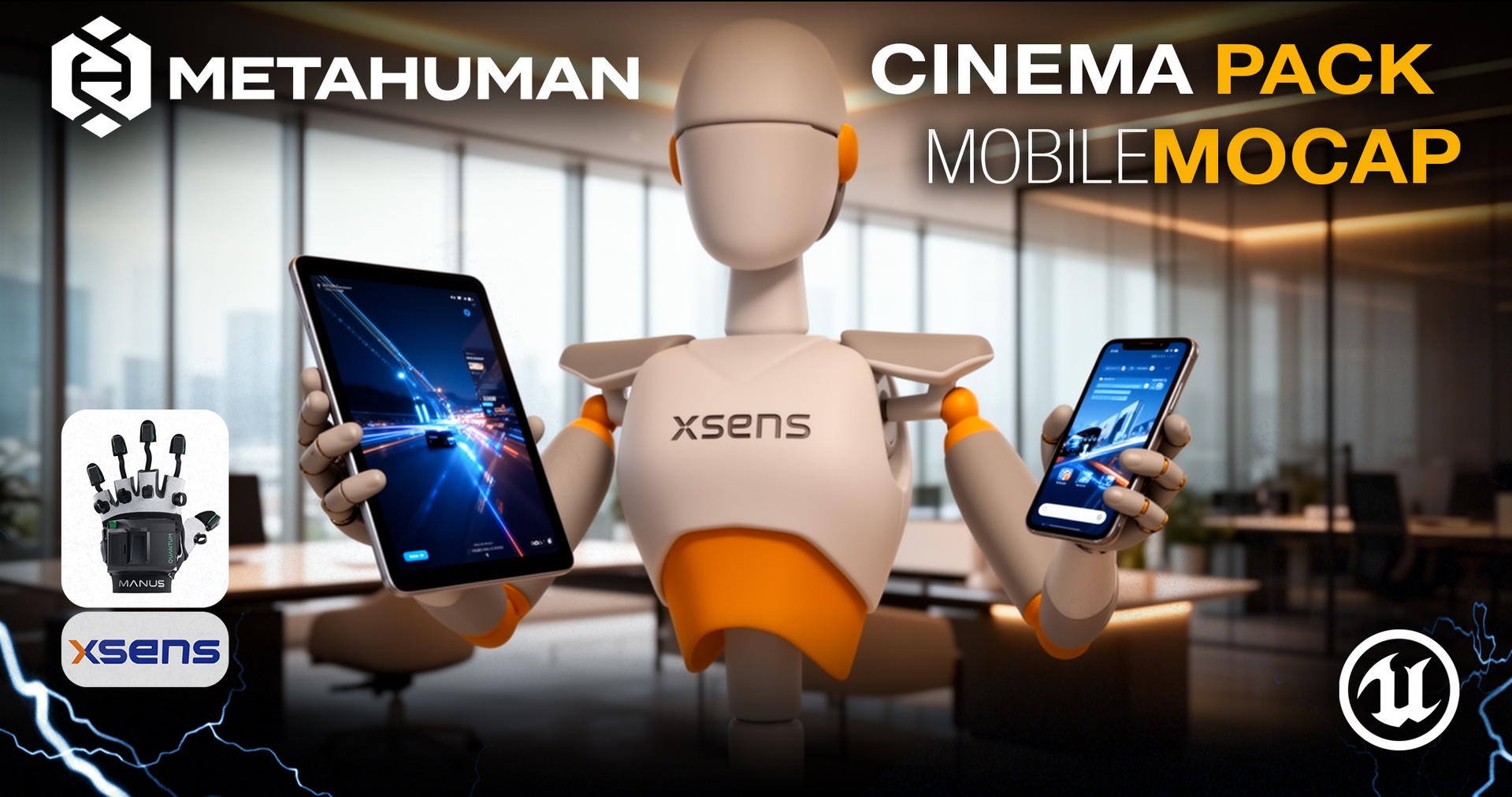 Media 1 for listing MetaHuman Cinema Pack : Mobile Mocap