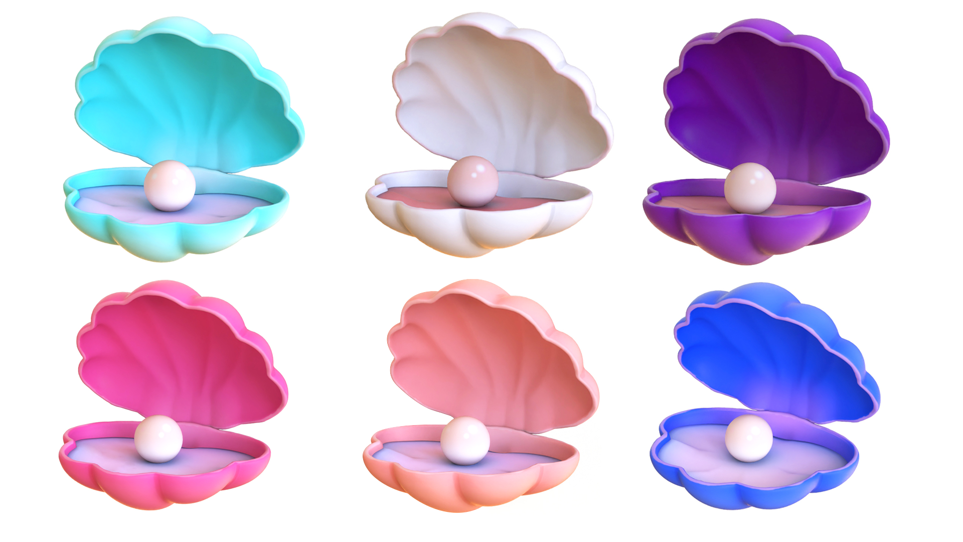 Stylized Clam Shell with Pearl – Open Close Animated – Low Poly Game ...