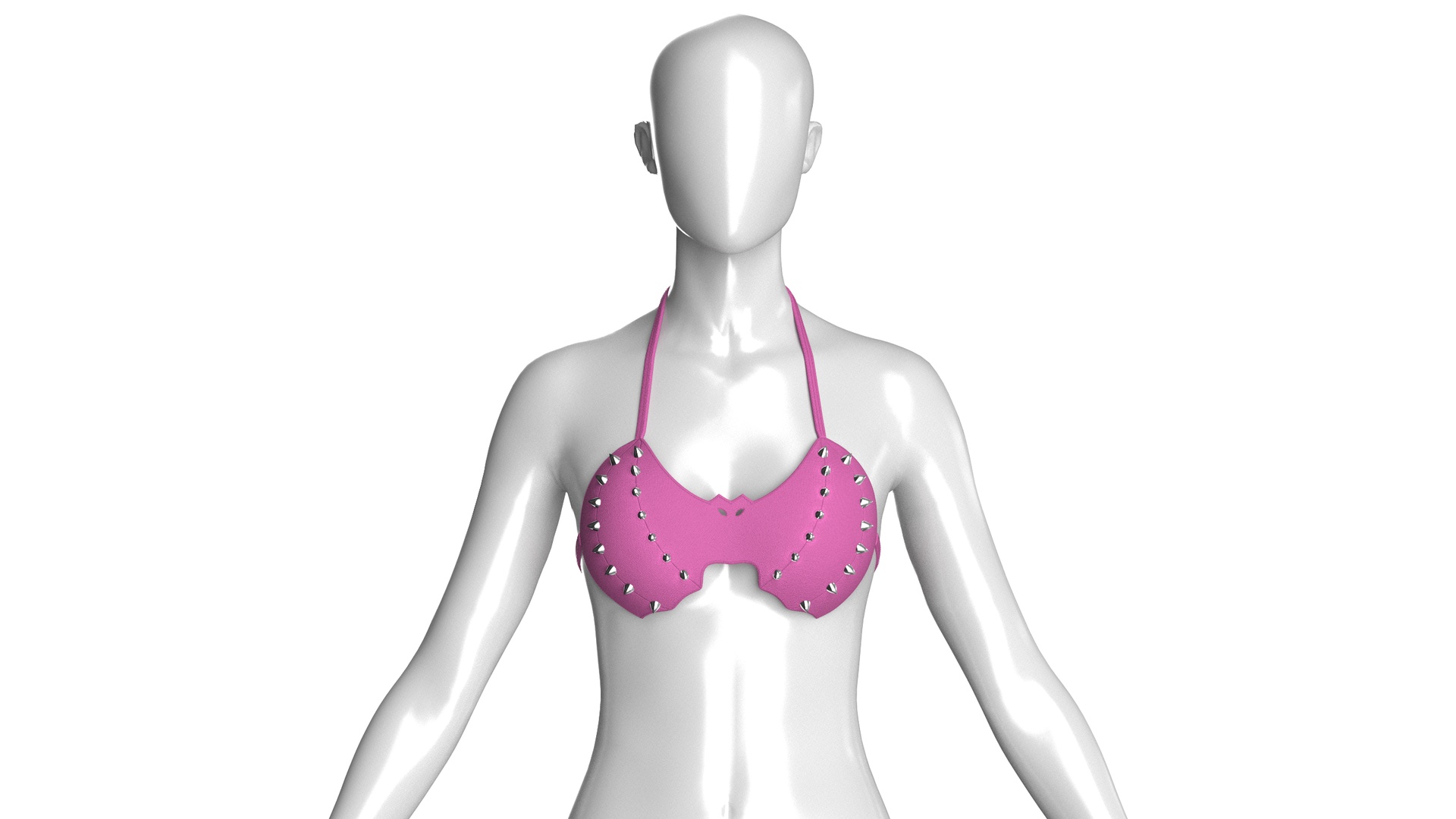 Media 1 for listing Girls Halter Bikini Bralette | High Poly