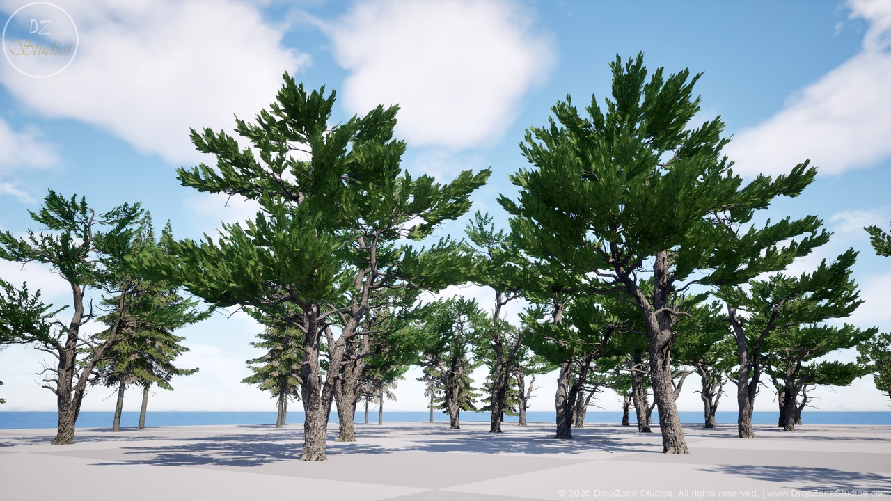DZ Trees - Bundle Vol1 (Conifers & Deciduous Trees) | Fab