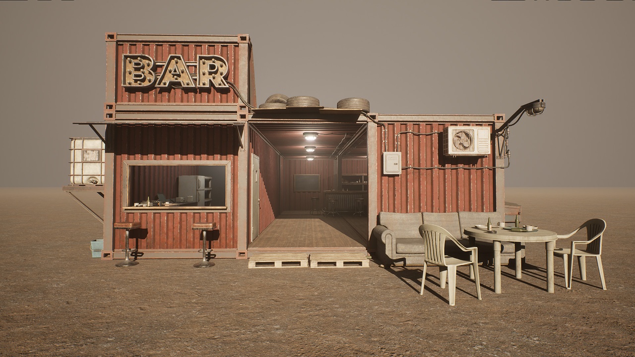 Media 1 for listing Post Apocalyptic Container Bar