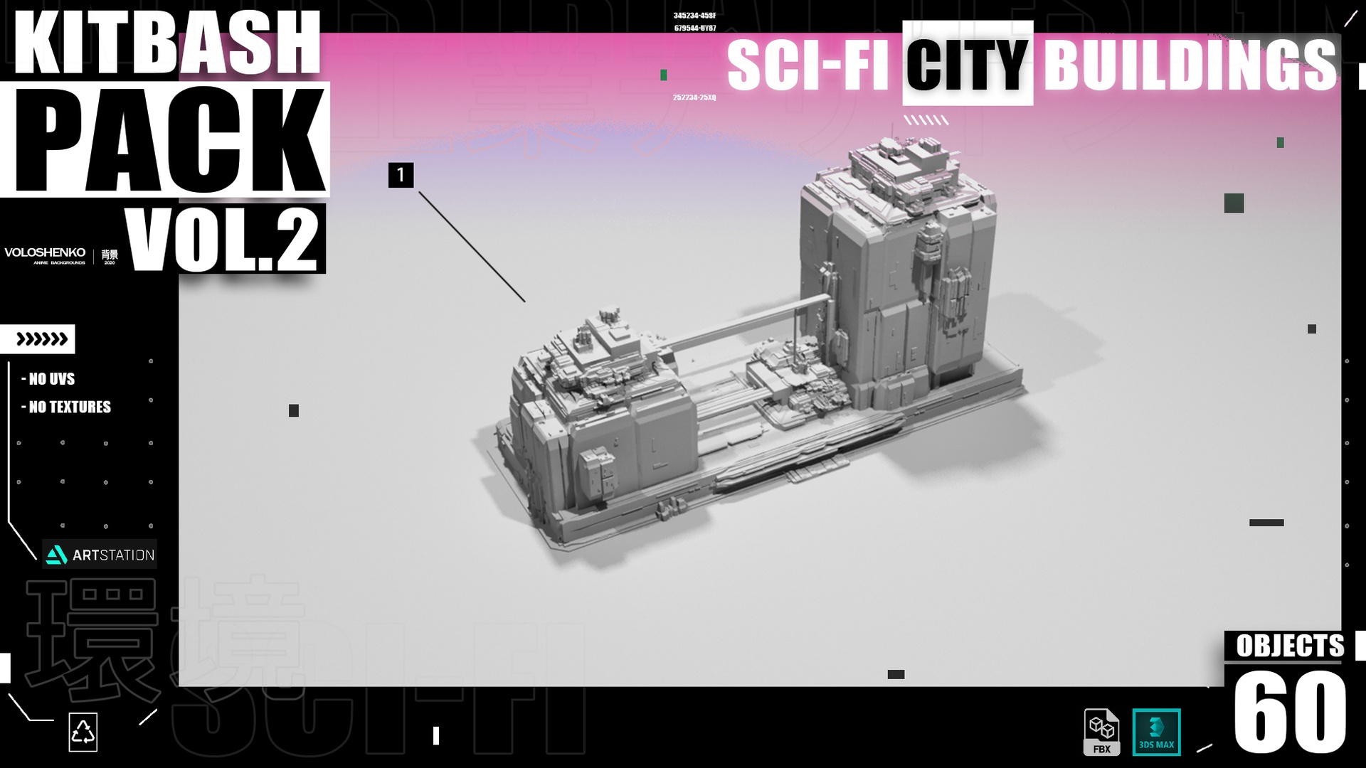 Media 1 for listing SCI-FI BUILDINGS CITY KIT V.2