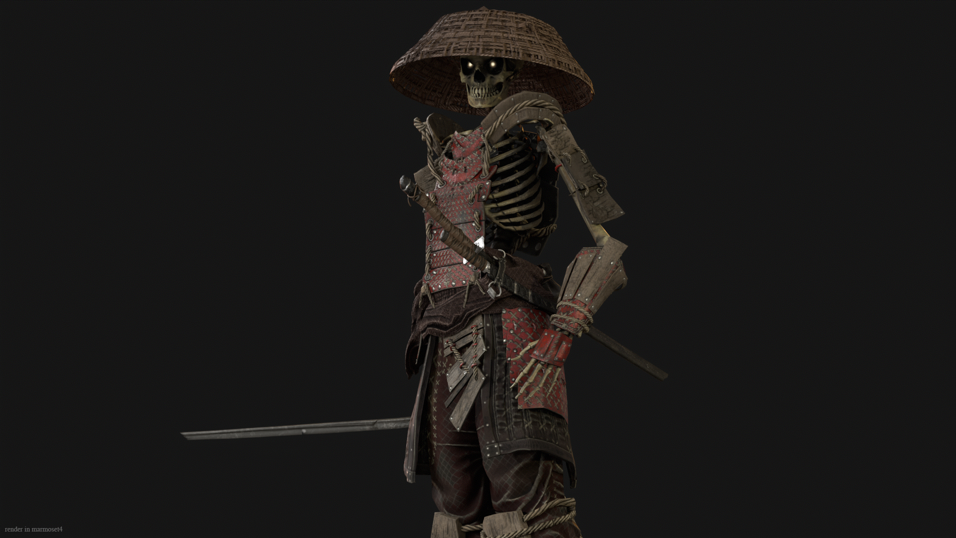 Scp Samurai Skeleton Samurai 2 | Fab